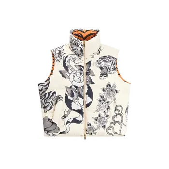 Ed Hardy x BRUNO FW24 Vest Men's Ivory White