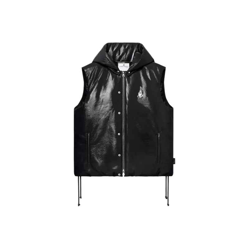 COURREGES Ac Vinyl Sleeveless Puffer Jacket-0