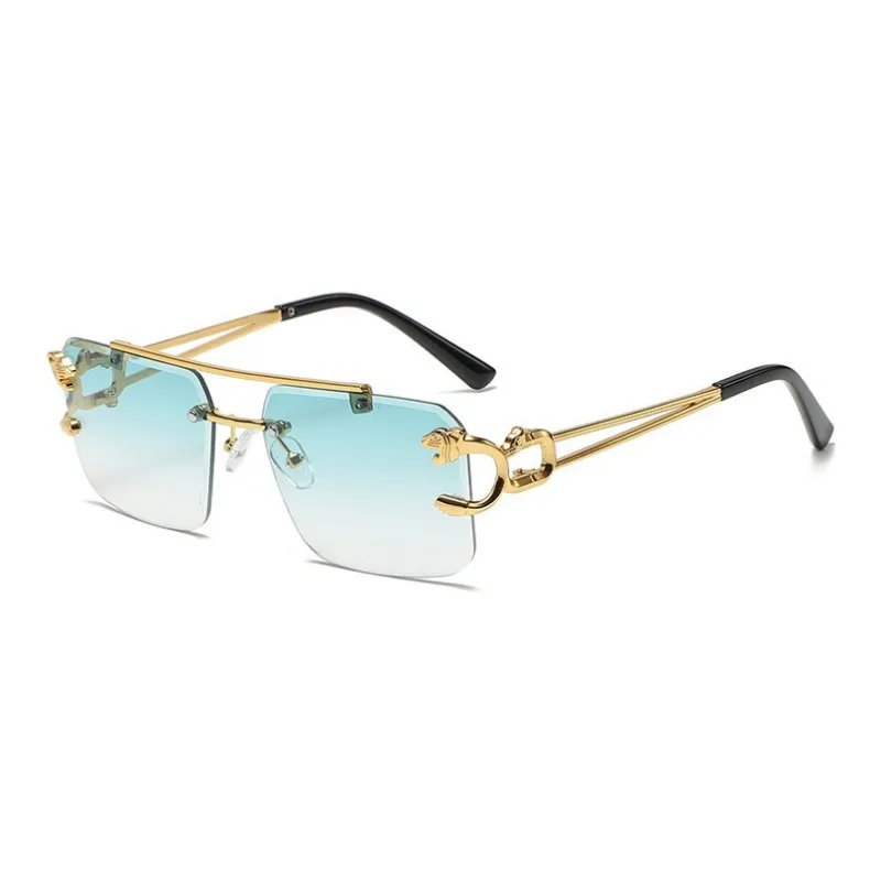 YUZHAOLIN Metal Square Sunglasses Unisex-4