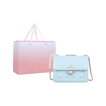 FCTOSSR Pu Shoulder Bag, Crossbody Bag Regular Women's White/Black/Blue