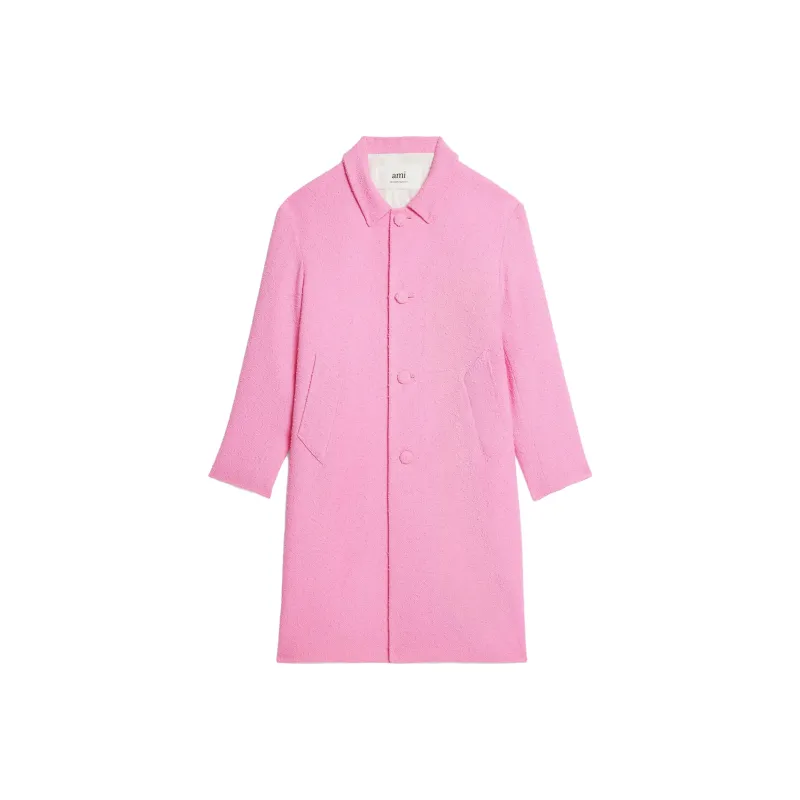 Ami Paris Tweed Button Up Coat-0