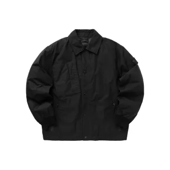 STONE ISLAND Compass Patch Button Up Down Shirt Jacket