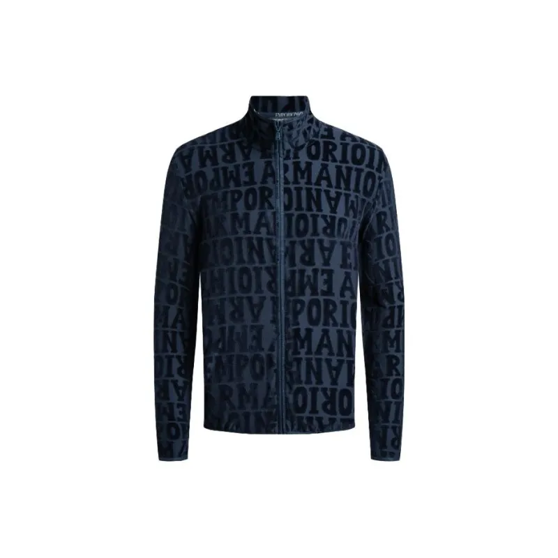 EMPORIO ARMANI FW23 Jackets Coats Men's Navy Blue-0