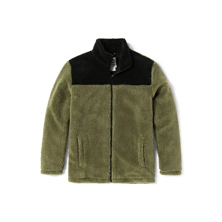 Timberland Velvet Jackets Men Khaki Green-0