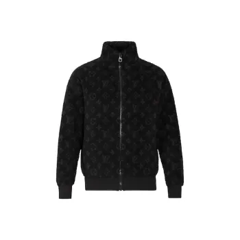LOUIS VUITTON Velvet feel Coat Men's Black