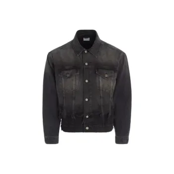GUESS Denim Jackets Men Black