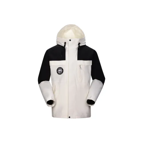 Panda Carefree Play Series Warm Wear-Resistant Water-Resistant Rainproof Windproof Windbreaker Jacket Unisex