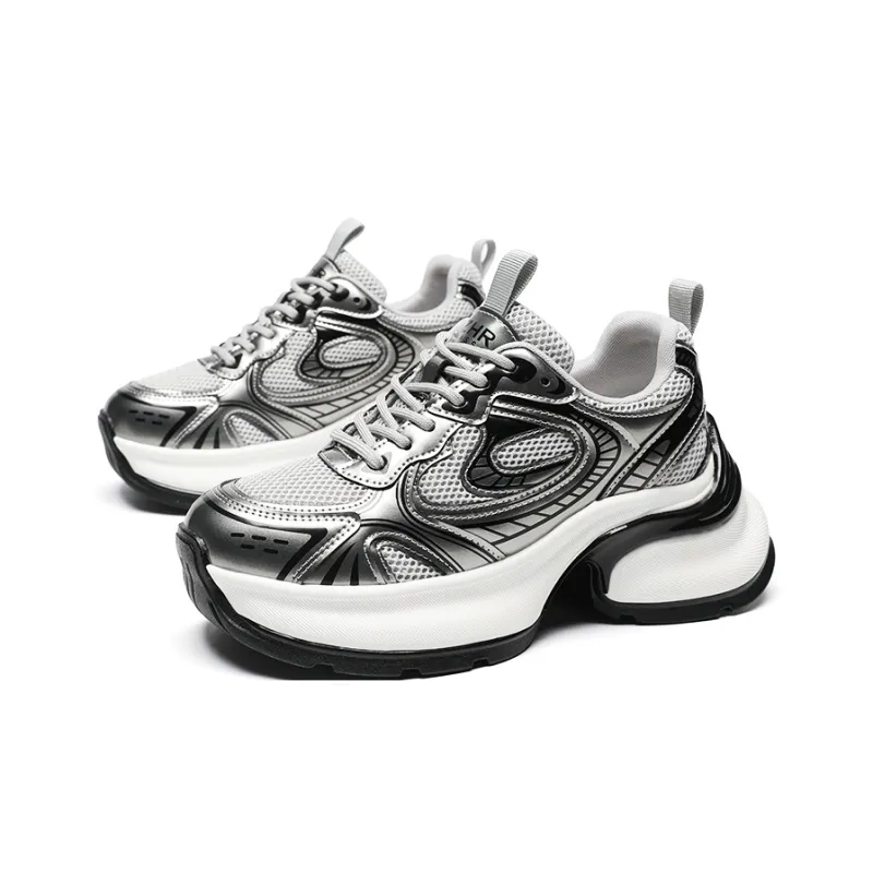 ZHR Swirl Collection Wear resistant And Lightweight Low Top Chunky Sneakers Women's-6