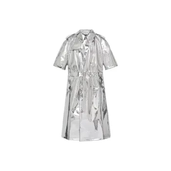 GUCCI Mirror effect Belted Coat