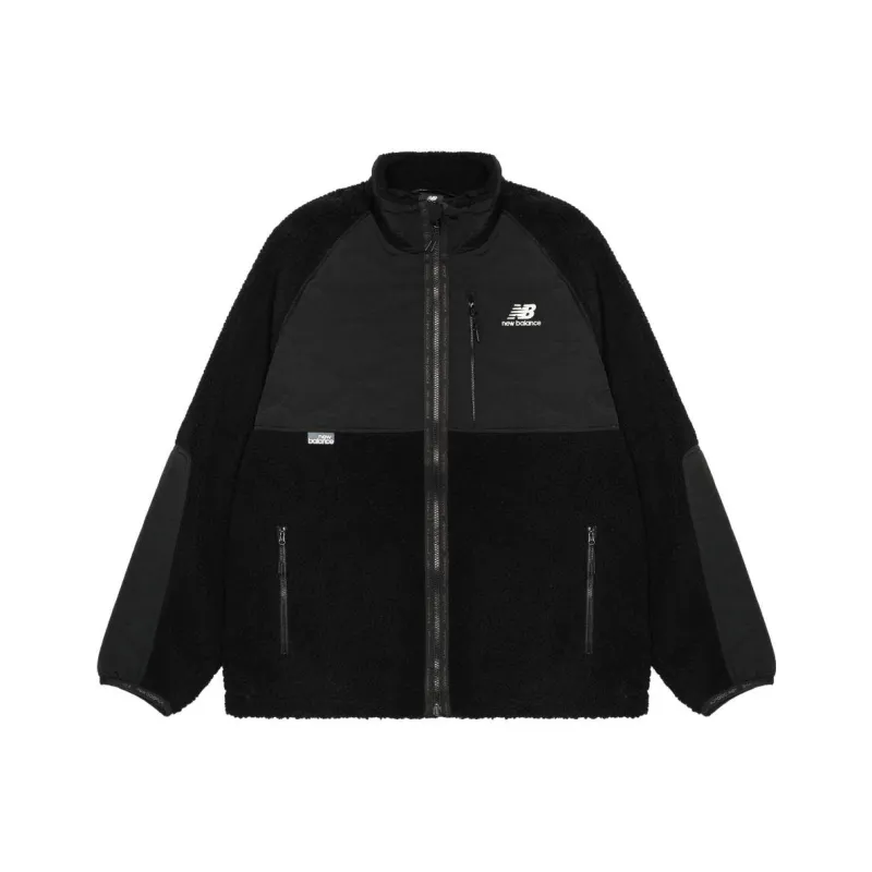 New Balance Velvet Jackets Men Black-0
