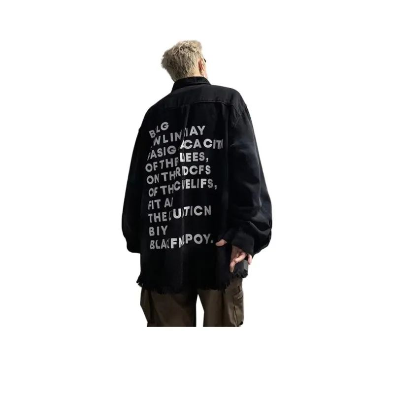 KOKO BASE Denim Jacket Unisex Black-0