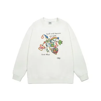 Guuka Sweatshirt Unisex Cream White
