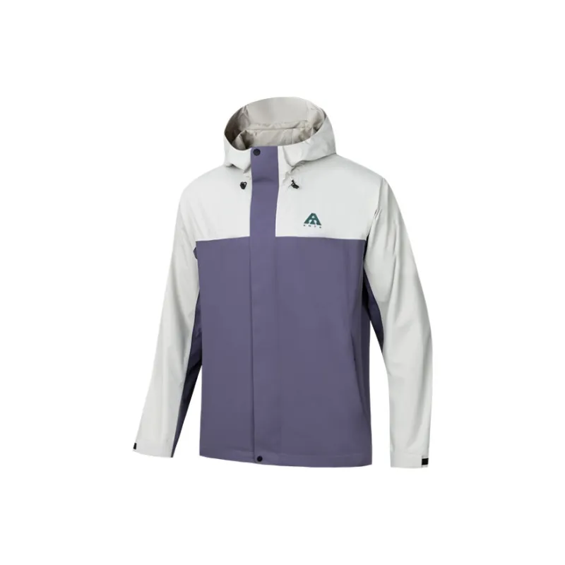 Anta Windbreaker Jacket Men's Gray Purple-0