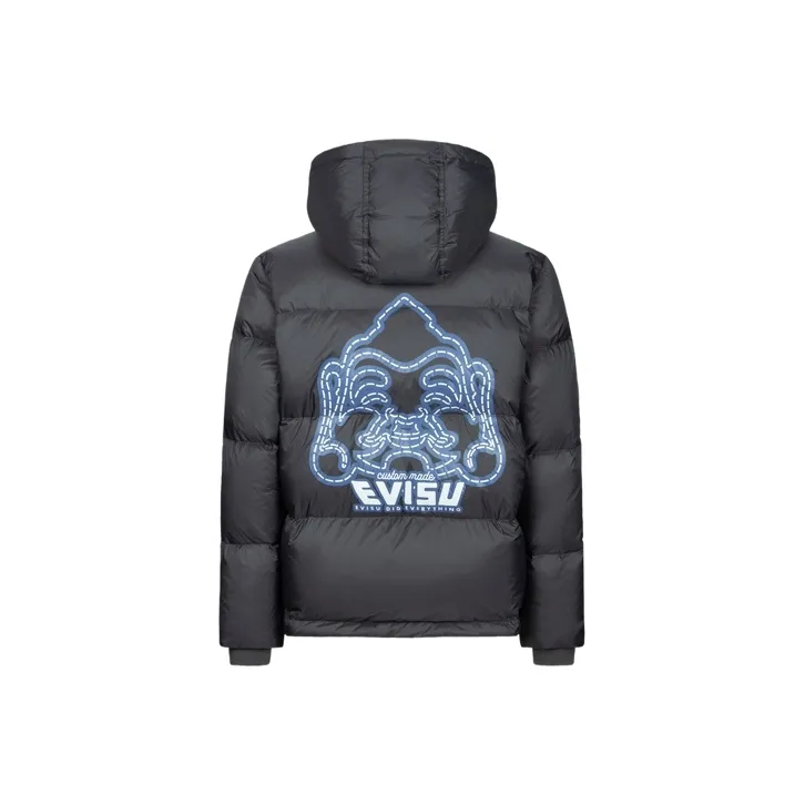 EVISU Down Jacket Men's Dark Gray-0