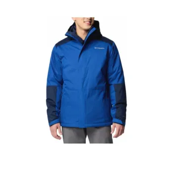 Columbia Point Park Waterproof And Breathable Warm Windbreaker Jacket Men's Blue