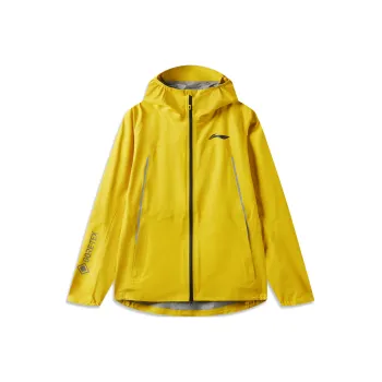 LiNing Running Collection Waterproof, Windproof, And Breathable Windbreaker Jacket Unisex Pink Butterfly Yellow