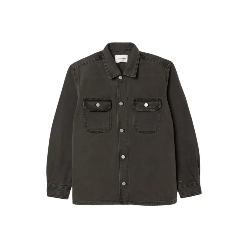 LACOSTE Denim Jacket Men's Black-0
