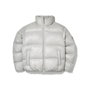 FILA FW22 Down Jacket Unisex Silver Gray