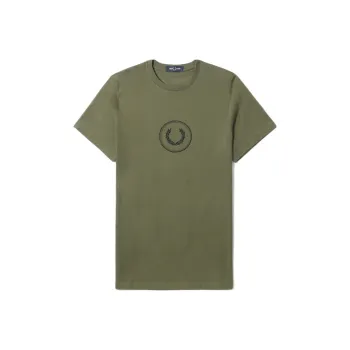 FRED PERRY T Shirts Men Green