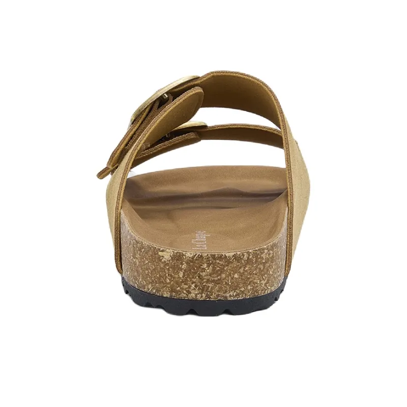 La Chapelle Slip Resistant Abrasion Resistant Slide Slippers Women's Brown-4