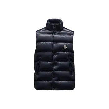 Moncler Tibb Series Vests Men Marine Blue
