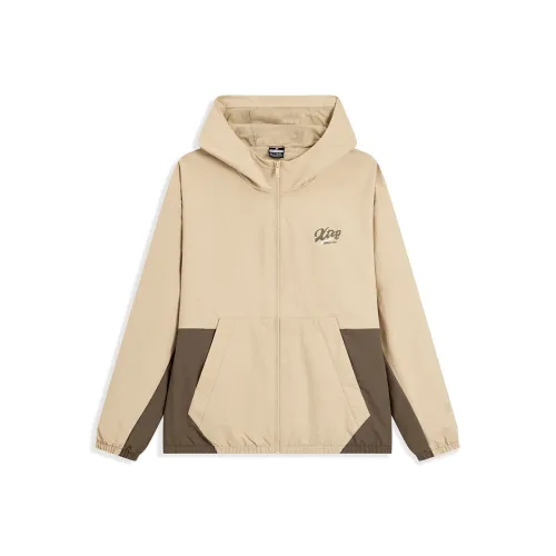 XTEP Waterproof Jackets & Coats Unisex Sand Stone/Paulownia Brown