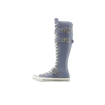 Converse Chuck Taylor All Star Anti Slip Wear Resistant High Top Canvas Shoes Women's Gray