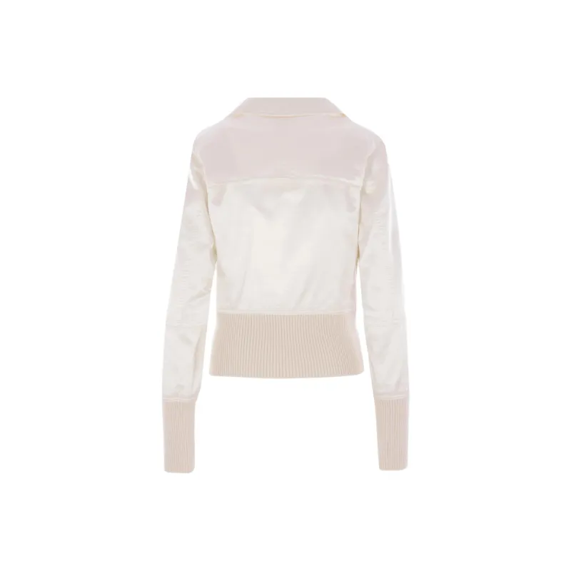 MM6 Maison Margiela Satin finish Bomber Jacket-1