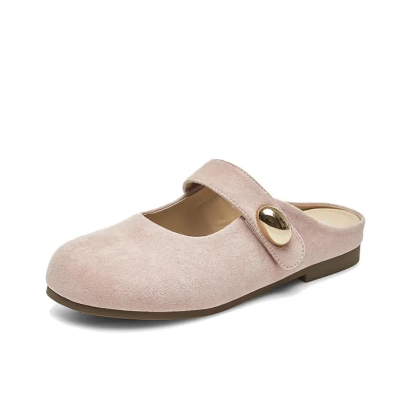 AGSDON Rubber Sole Closed Toe Slippers Women's-7