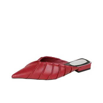 TADSW Rubber Sole Closed Toe Slippers Women's