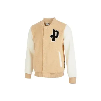 PUMA Velvet Jackets Men Beige Yellow
