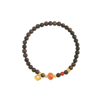 Moon Seal Hundred Rivers Fragrance Agarwood Precious Wood Bracelets Unisex
