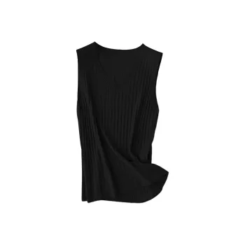 Flowers In Water Tank Top Women's Black