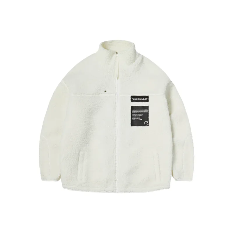 PSO Brand Letter Stand Collar Loose Fit Thickened Puffer Jacket Unisex-0