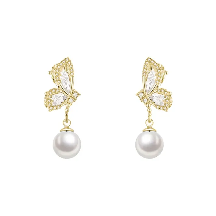 WAW Gold Plated Copper Earrings Women's-0