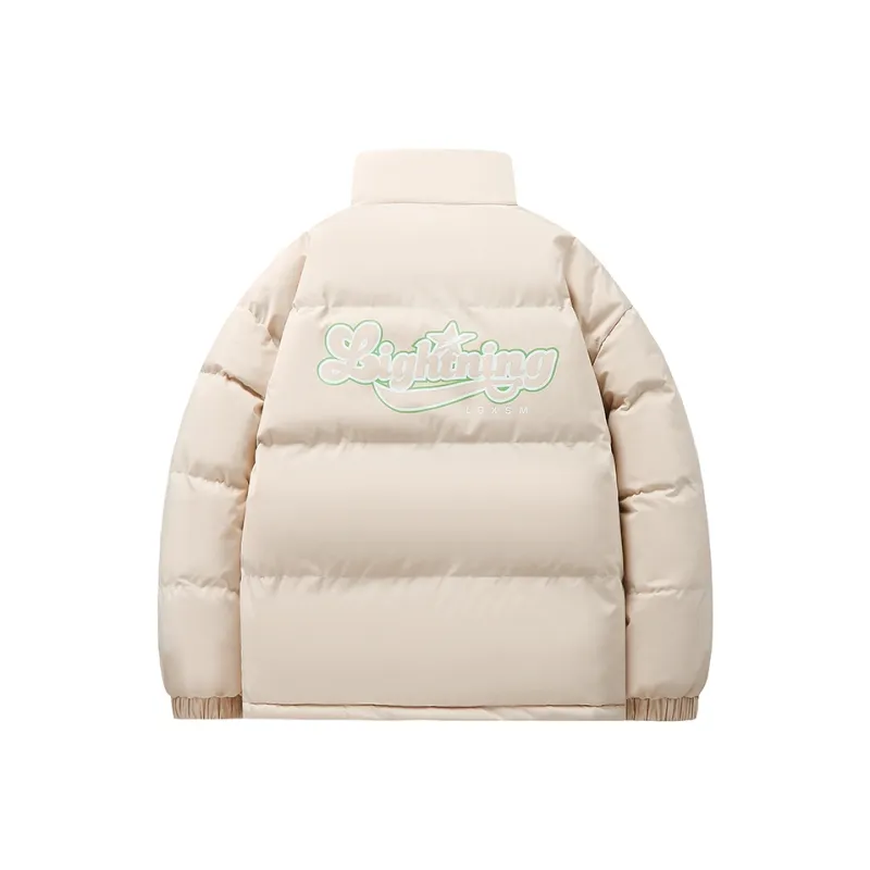Lightning X Storm Retro Preppy Unisex Quilted Jacket-6