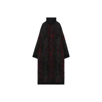 Yohji Yamamoto Patterned High neck Coat