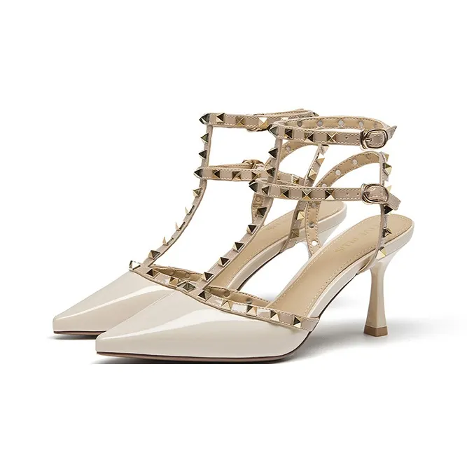 FIVE PLUS Slim Heel High Heels Women's-2