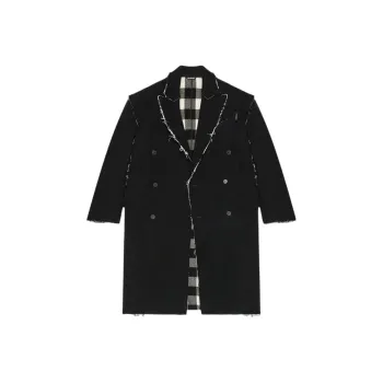 Balenciaga Double Face Check Coat