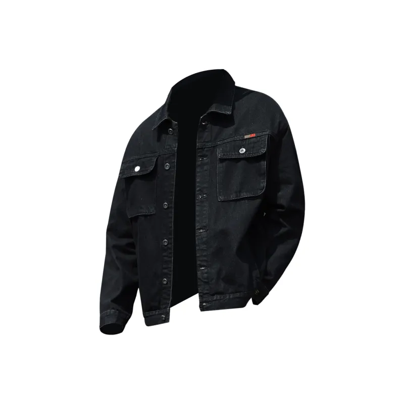 Jeep Denim Jacket Unisex Gradient Black-0