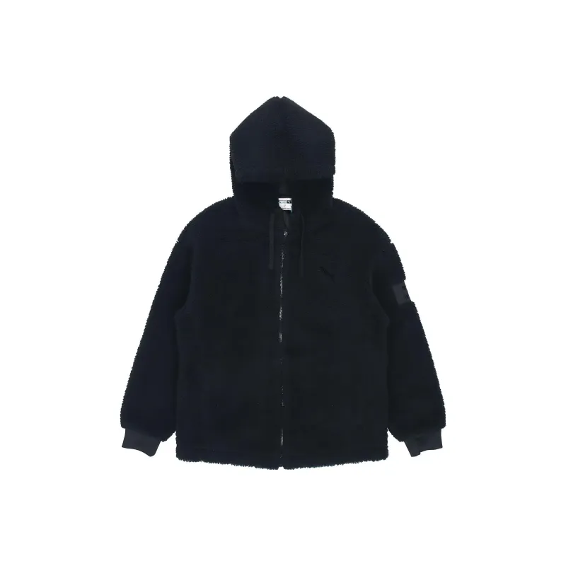 PUMA Casual Velvet Jackets Men Black-0