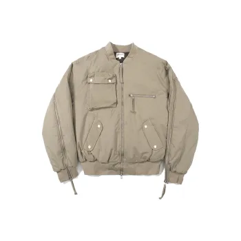 11ESTRANGER Jackets Coats Unisex Khaki