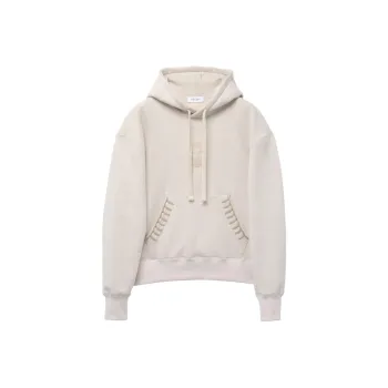 Alexander McQueen Skull Embroidered Drawstring Hoodie