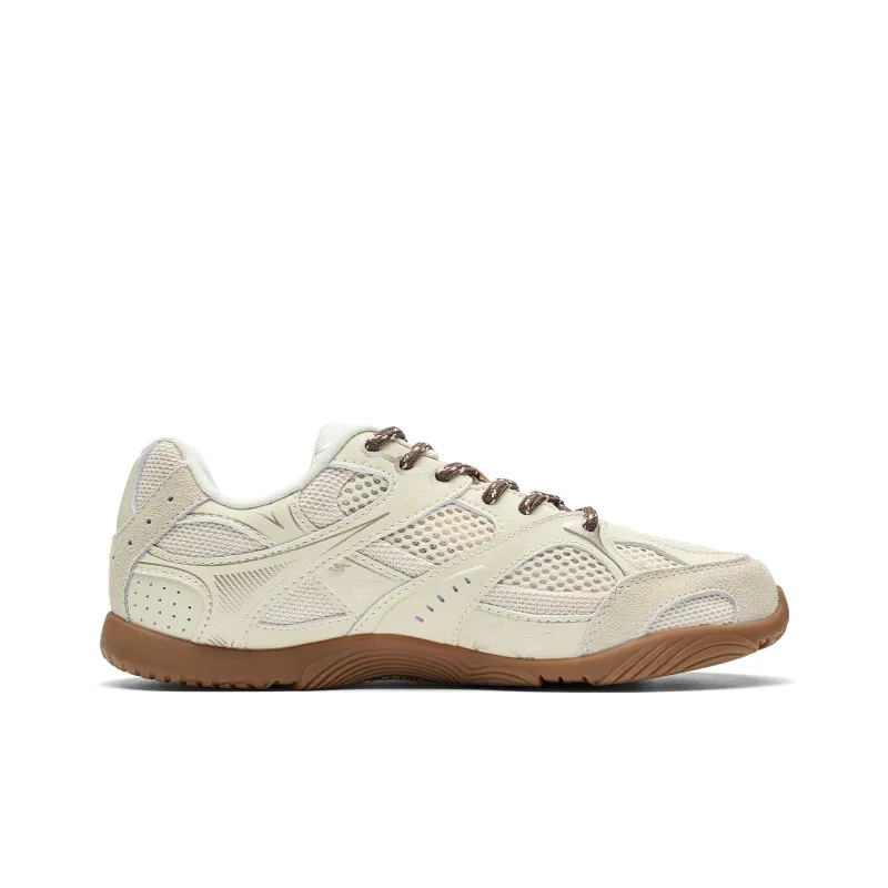 Kappa Back to Back Anti Slip Wear Resistant Low Top Casual Shoes Women's Cheese White-1