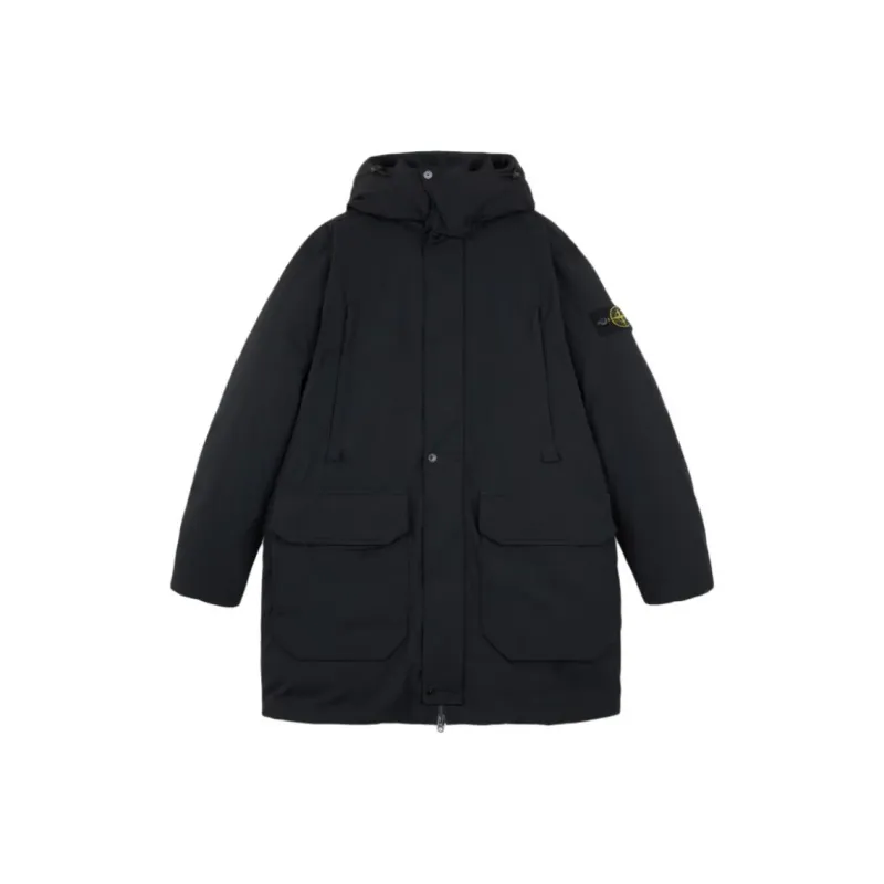 STONE ISLAND Polyester Micro Twill Long Down Parka Jacket-0