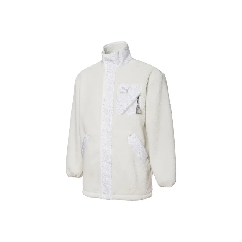 PUMA Velvet feel Coat Unisex Ecru-0
