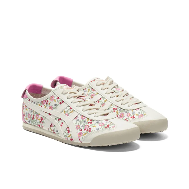 Onitsuka Tiger Mexico 66 Cream Pink Floral Women's-2