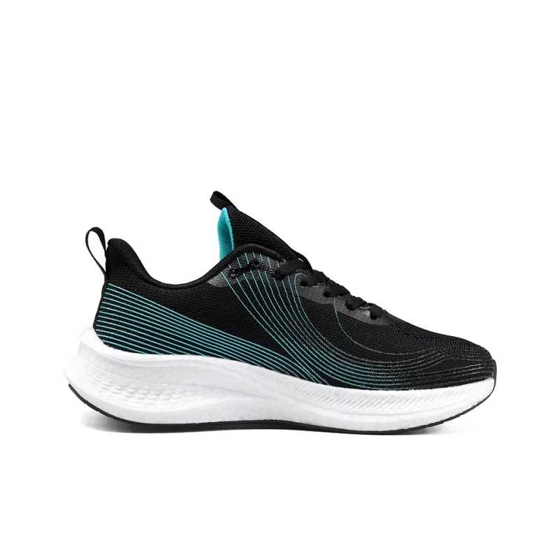 AMICNIEGD Running Shoes Men Low Top Black/Turquoise/Light Gray/White/Gray/Red-1