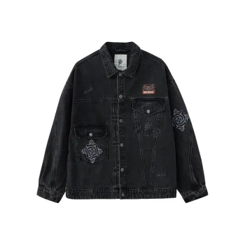ONIARAI Denim Jacket Men's Gray Black