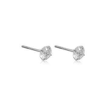KwOnline S925 Silver Stud Earrings Unisex